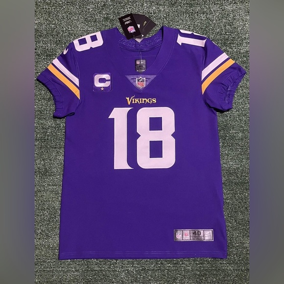 Authentic Justin Jefferson Minnesota Vikings Nike Elite Jersey Size Mens 40 (M) - Picture 1 of 6